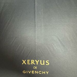 Givenchy Xeryus Black and Gold Cover on umbrella with gold tip and black leather